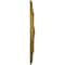 Ekena Millwork Flower Ceiling Medallion (Fits Canopies up to 3 7/8"), Hand-Painted Gold, 27"OD x 1 1/8"P CM27FLGLS - alternate 2